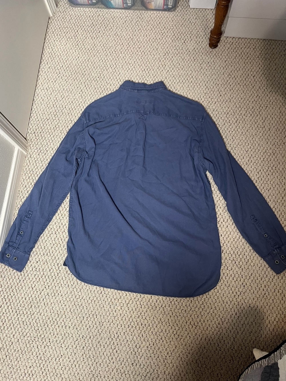 Tommy Bahama Blue Button Up Shirt XL Long Sleeve Tencel Cotton Casual - Picture 6 of 7